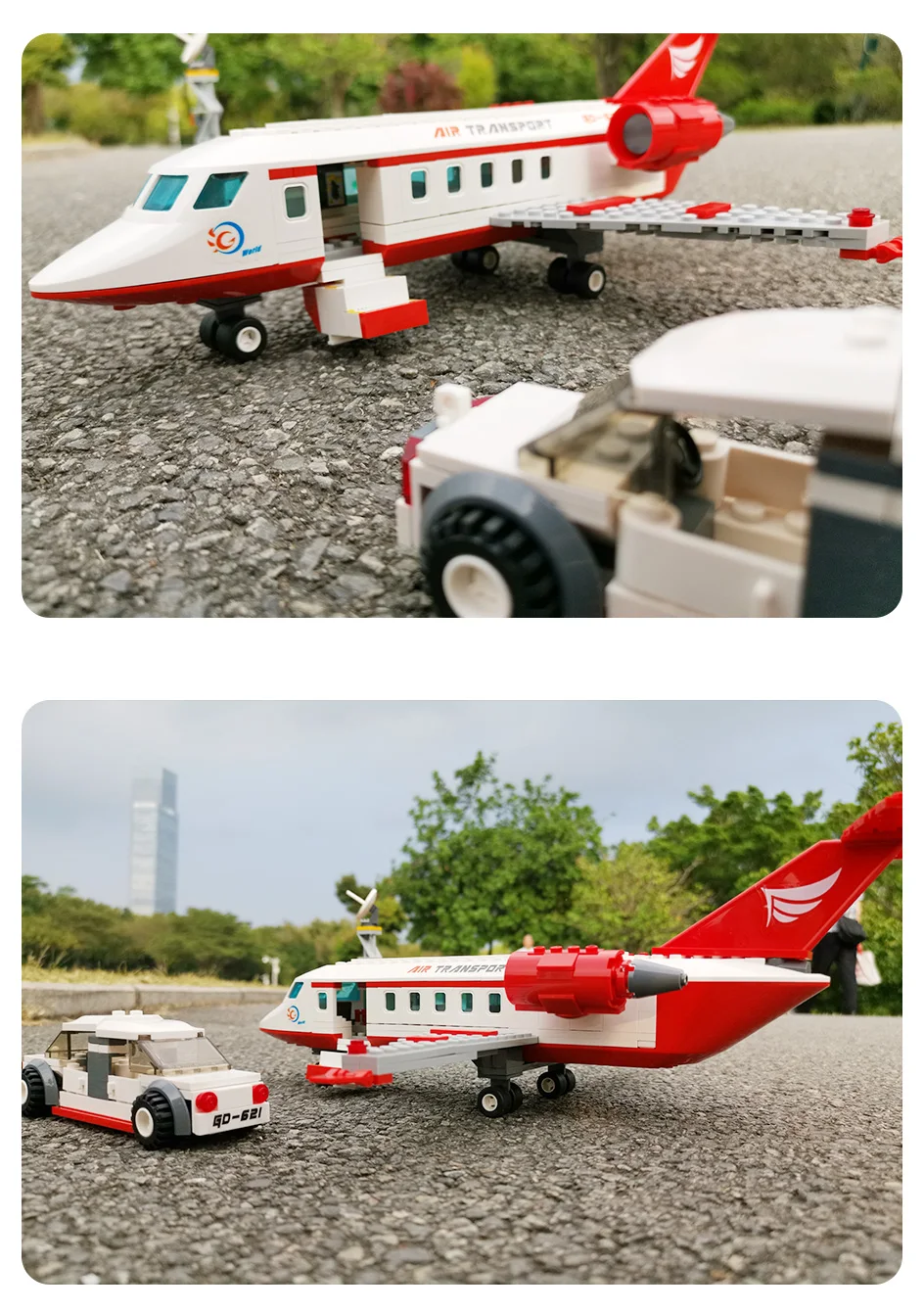 Городской пассажирский самолет игрушка строительные блоки наборы модель