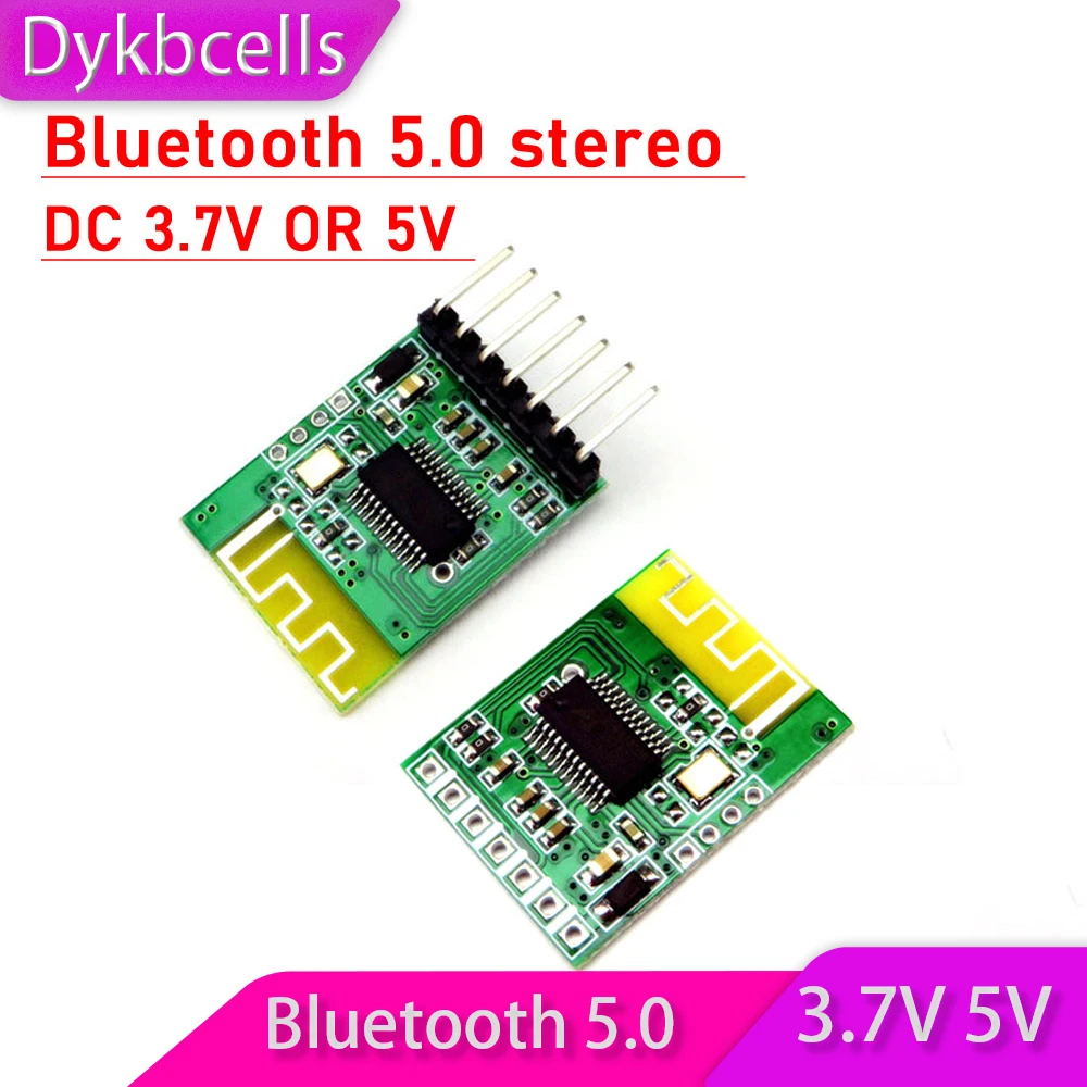 

Dykbcells Bluetooth 5.0 Audio stereo Receiver Module USB U Disk Sound Decoder 7Pin DIY Speaker POWER Amplifier built-in antenna