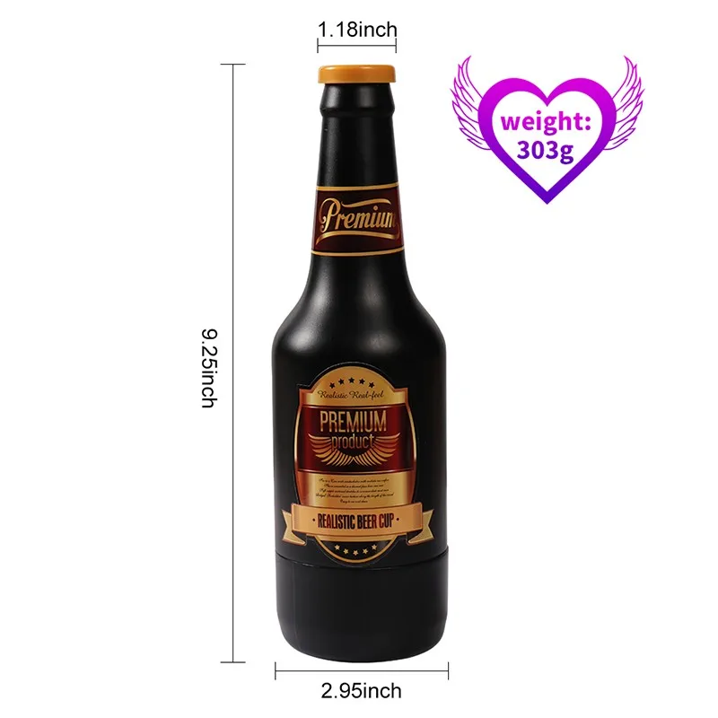 Форма пивной бутылки для мужчин Реалистичная Вагина мягкая авиационная чашка