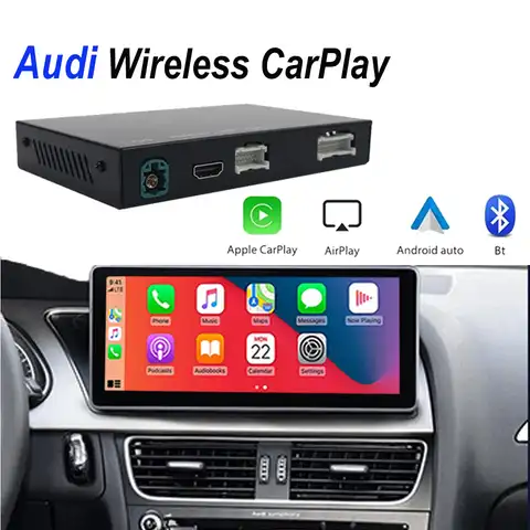 Беспроводное зеркало заднего вида Apple CarPlay Car Play Android декодер для камеры для Audi Q3 2014-2018