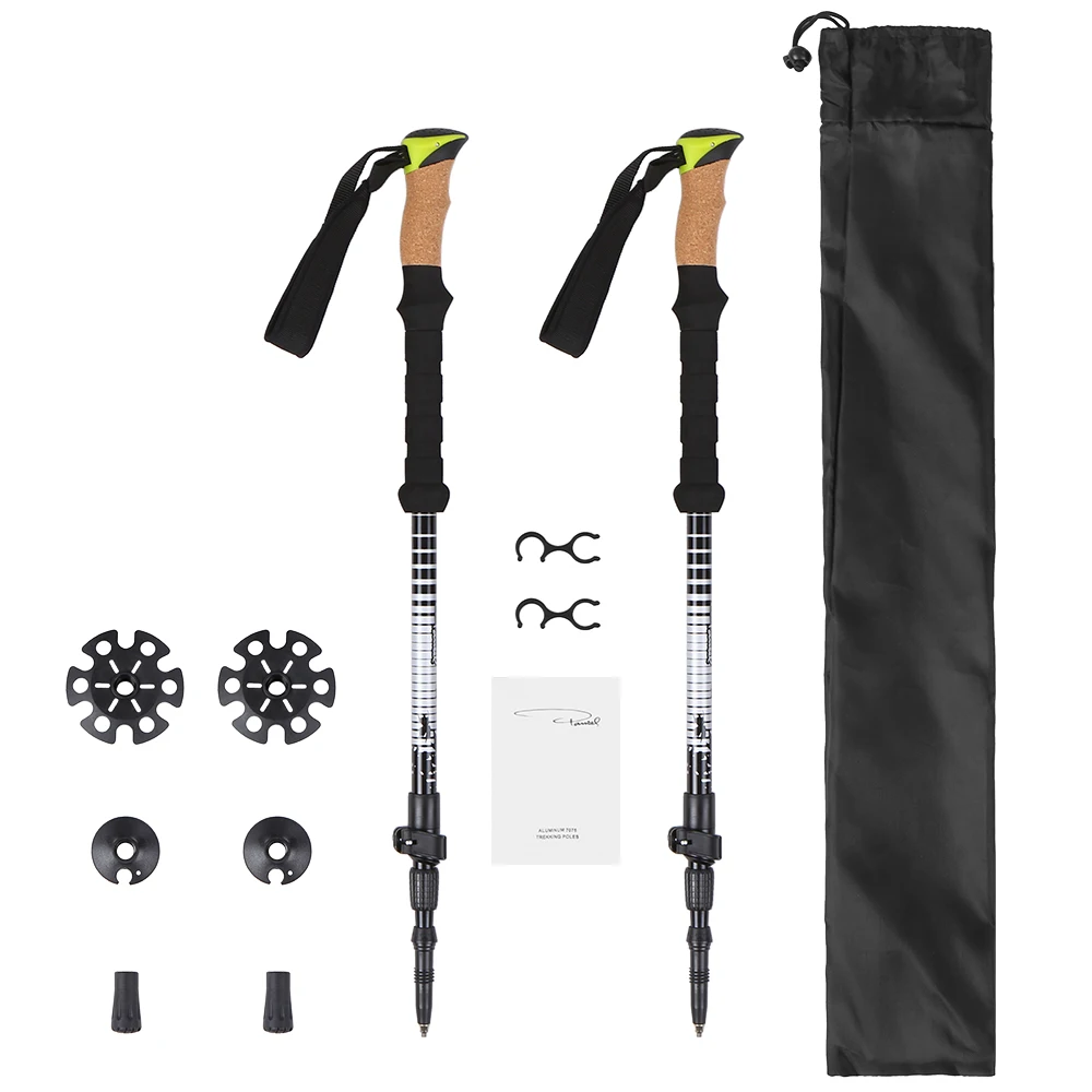 2 шт./лот трекинговые палки для походов трости алюминиевые лыжные кемпинга