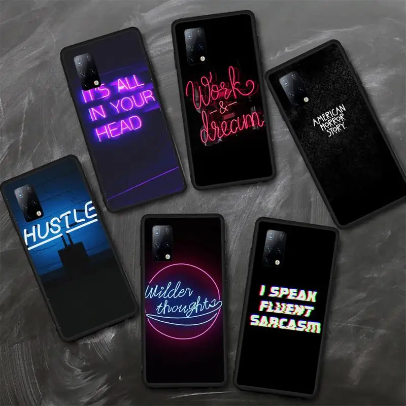 

Colored Letters Phone Case for Samsung A6 A9 A530 A720 2018 A750 A8 A9 A10 A20 A30 40 50 70 10S 20S 51 52 Plus cover