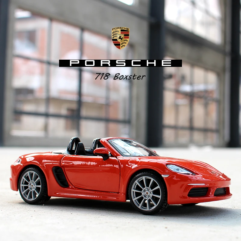 Bburago 1:24 Porsche BOXSTER моделирование сплава Модель автомобиля ремесла украшения Коллекция игрушек инструменты подарок