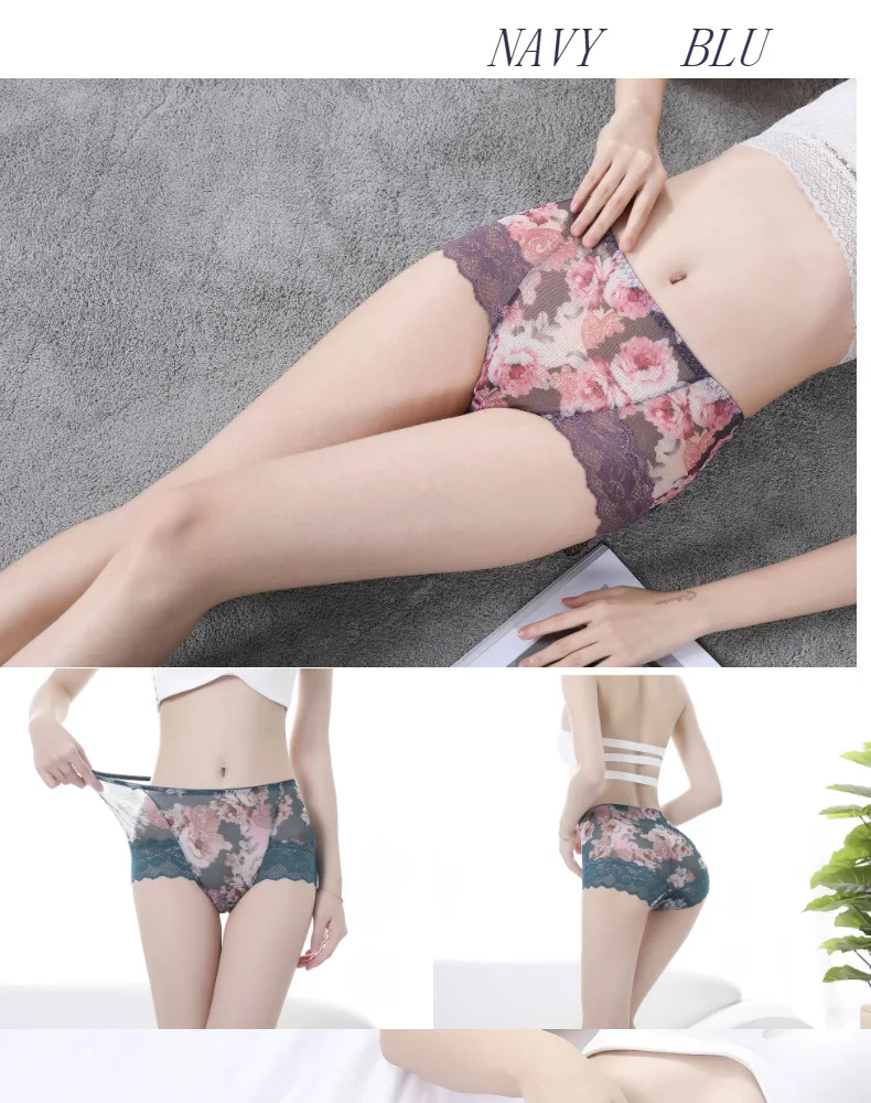 

2020 NEWEST Women's briefs Comfortable All cotton seamless abdomen Cotton High waist underwear Women Sexy Ultra-thin Panties