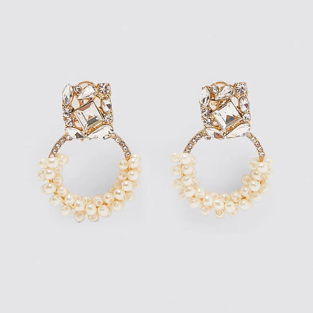 Серьги-капли из органзы с цветочным рисунком для девочек, длинные серьги с этническим цветком, г., длинные серьги с металлическим сердечком, вечерние подарки - Окраска металла: 8