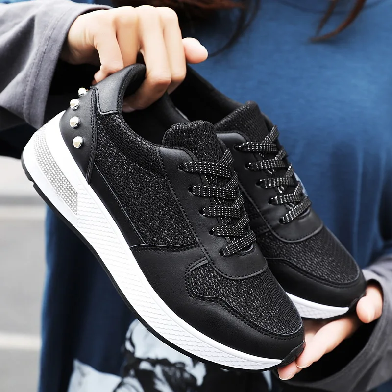 Весенне осенняя Повседневная Женская Вулканизированная обувь Новинка Модные