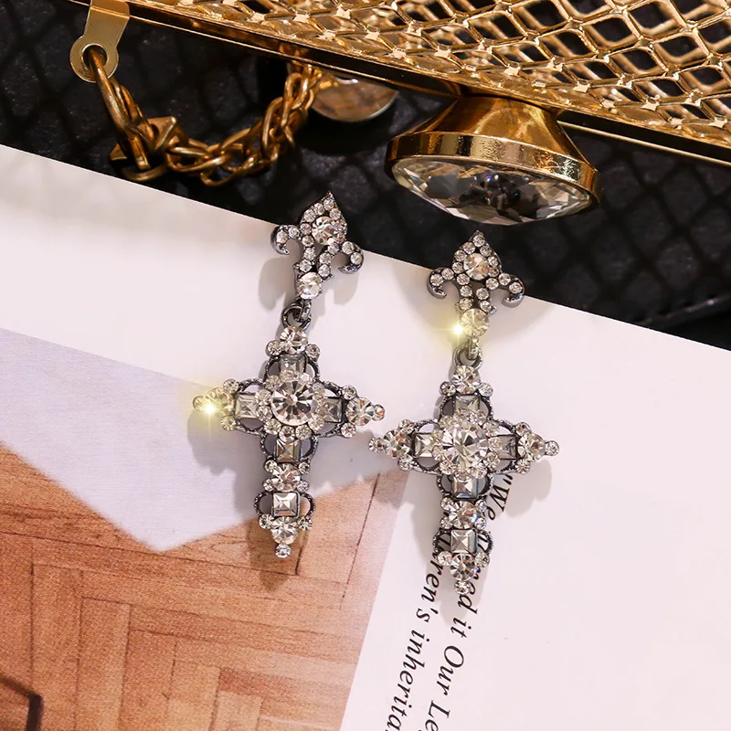 Новые корейские личности кулон с кристаллом геометрической формы серьги