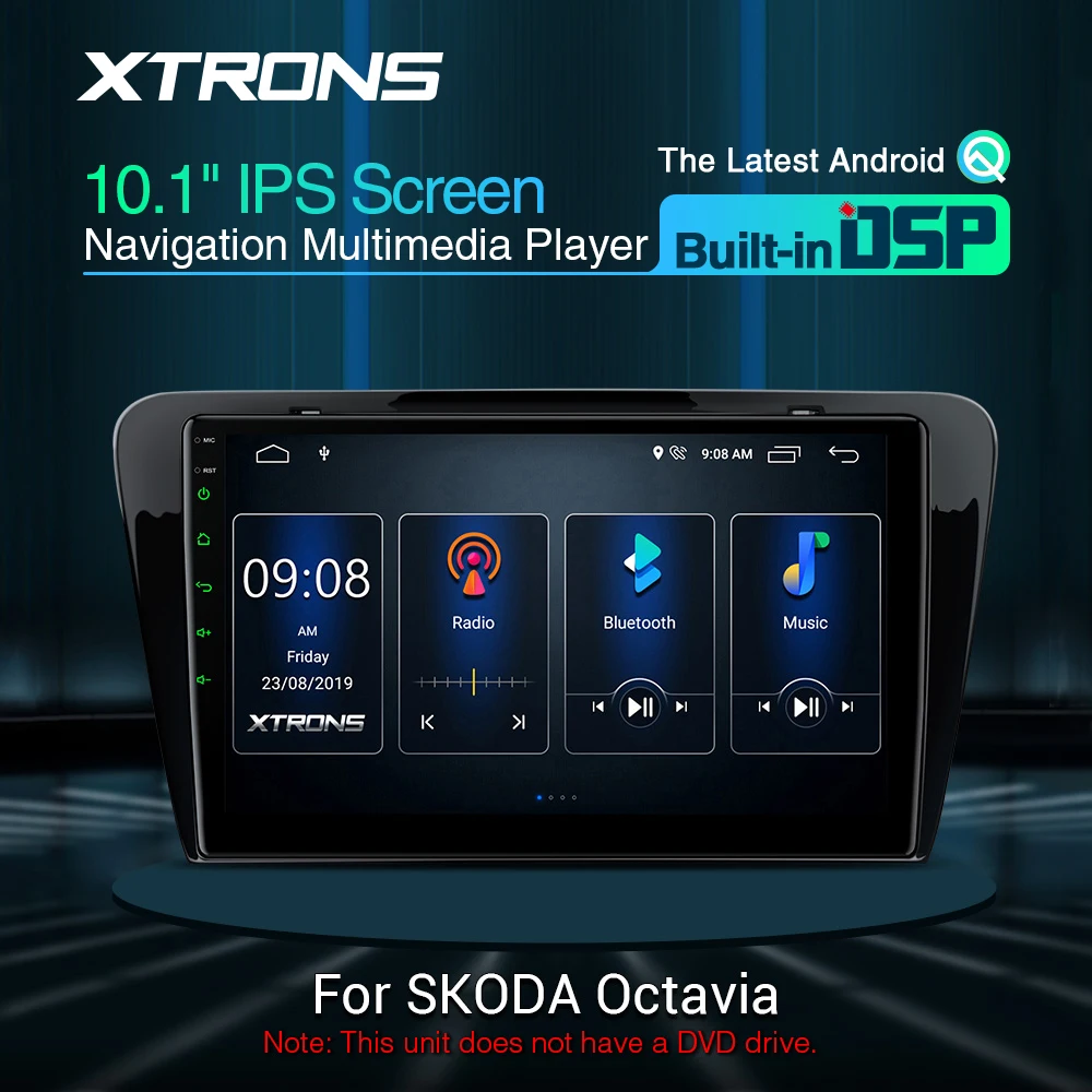 XTRONS 10 1 ''IPS Android DSP Автомобильный мультимедийный стерео радио плеер для Skoda Octavia