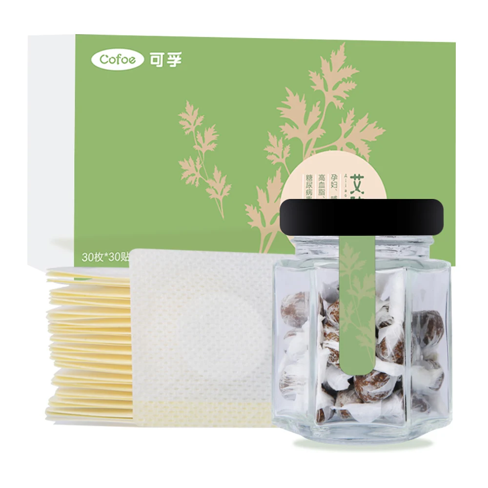 Cofoe 30 шт. наклейка на пупок Moxa китайская медицина теплая моксибузионная паста