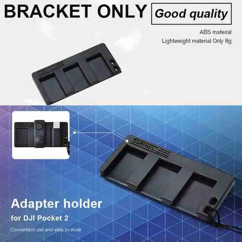 

For DJI Pocket 2 Accessories Handheld Gimbal Camera Adapter Plug Storage Board Holder With Lanyard For DJI Osmo Pocket Adapter