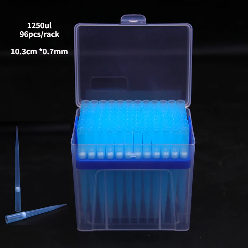 

1250ul Pipette Tips with filter and Box 10ul/200ul/1000ul Extended Suction Nozzle Pipette