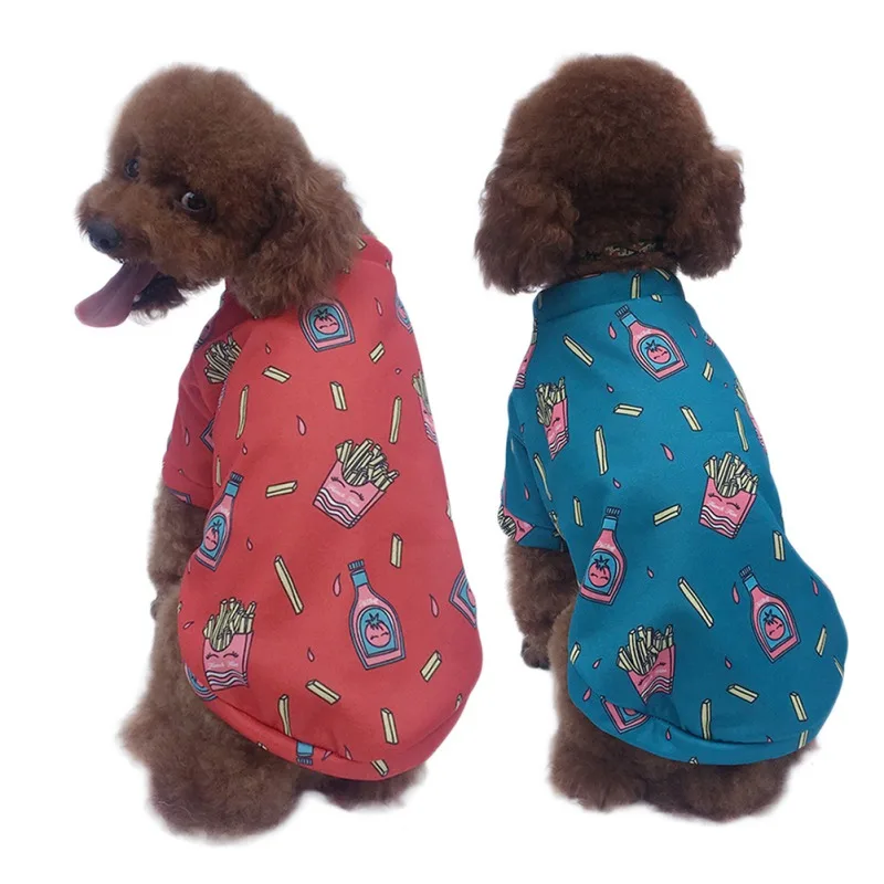 

Pet Puppy Pullover Cotton Velvet Round Neck Sweater Fashion Casual Warm Hoodies Clothes For Small Medium Dogs Autumn Winter