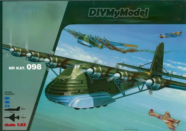 DIYMyModeI Me-323 giant transport DIY, KIT de modelo de papel artesanal, rompecabezas de juguete hecho a mano, regalo, utiler&iacute;a de pel&iacute;cula-0