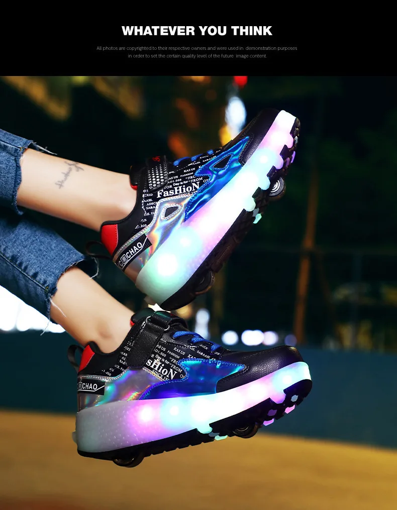 Взрослые/детские роликовые коньки с двойными колесами обувь для