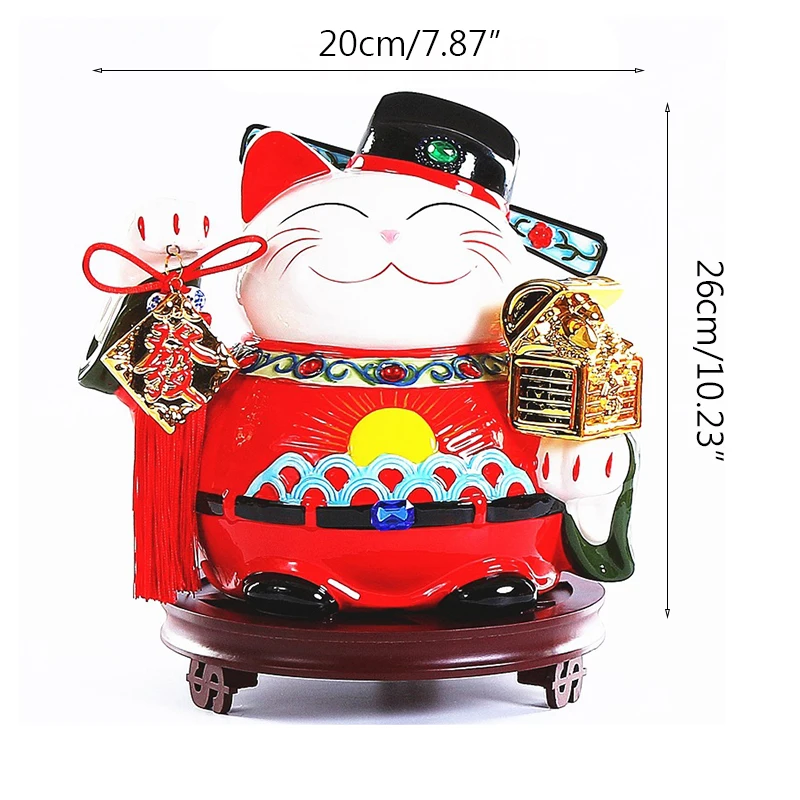 Feng Shui украшения фигурки Lucky Cat размера плюс Бог богатства Скульптура аксессуары