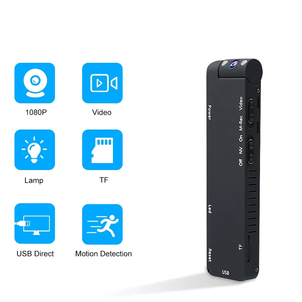 Цифровая видеокамера 1080P HD портативная мини камера видео рекордер миниатюрная