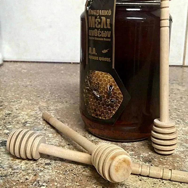 1 шт. деревянные медовые ложки Прочные Легкие Длинные ручки ложка для меда палочки бытовой практичный инструмент