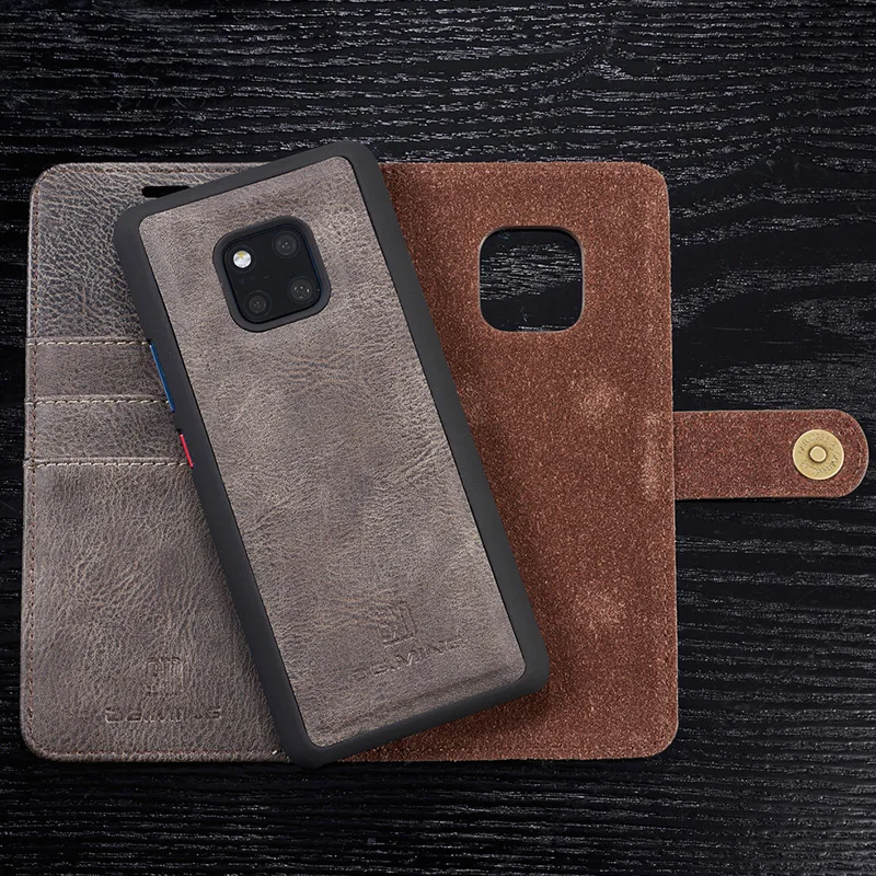 Винтажный съемный чехол-кошелек из натуральной кожи для huawei mate 20 P30 Pro P20 mate 30 mate 30 Pro P30 Lite с подставкой и отделением для карт
