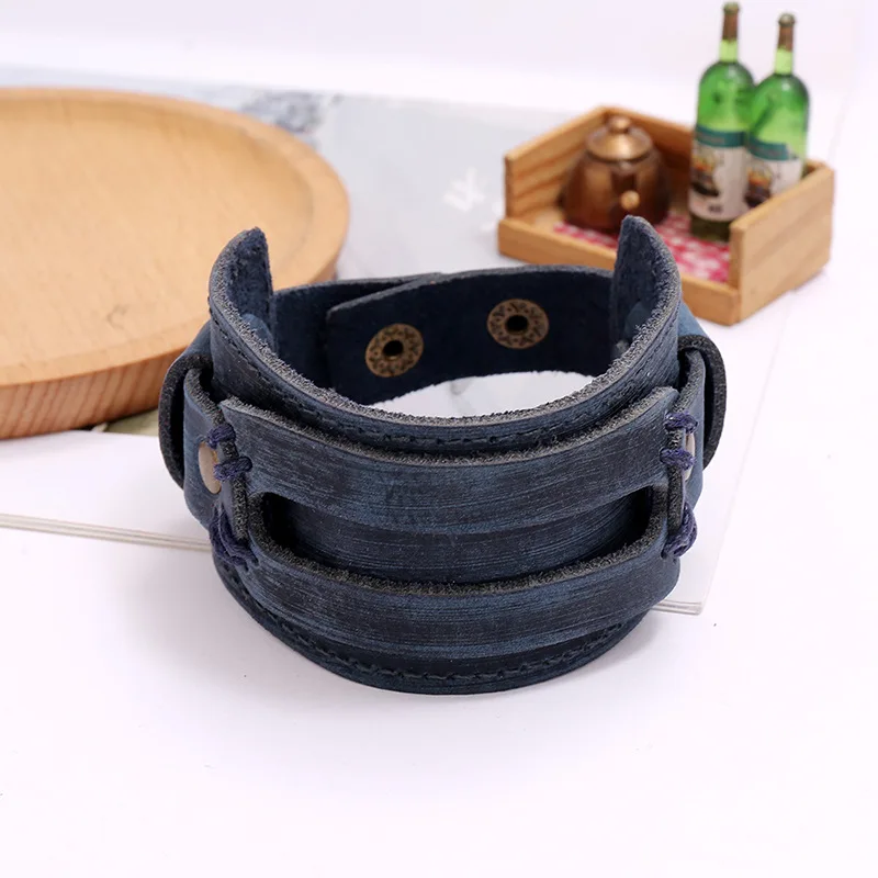 Новые уникальные винтажные кожаные браслеты Джонни Депп для мужчин модные