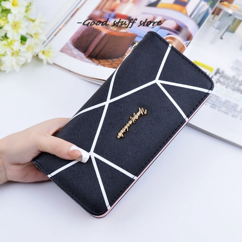 Женский кошелек из искусственной кожи модный Дамский на молнии вместительный