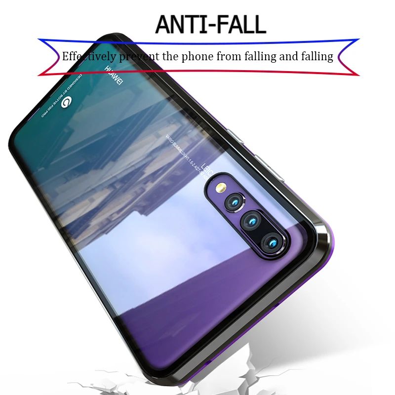 360 полный защитный чехол для телефона huawei P20 Pro Магнитный противоударный