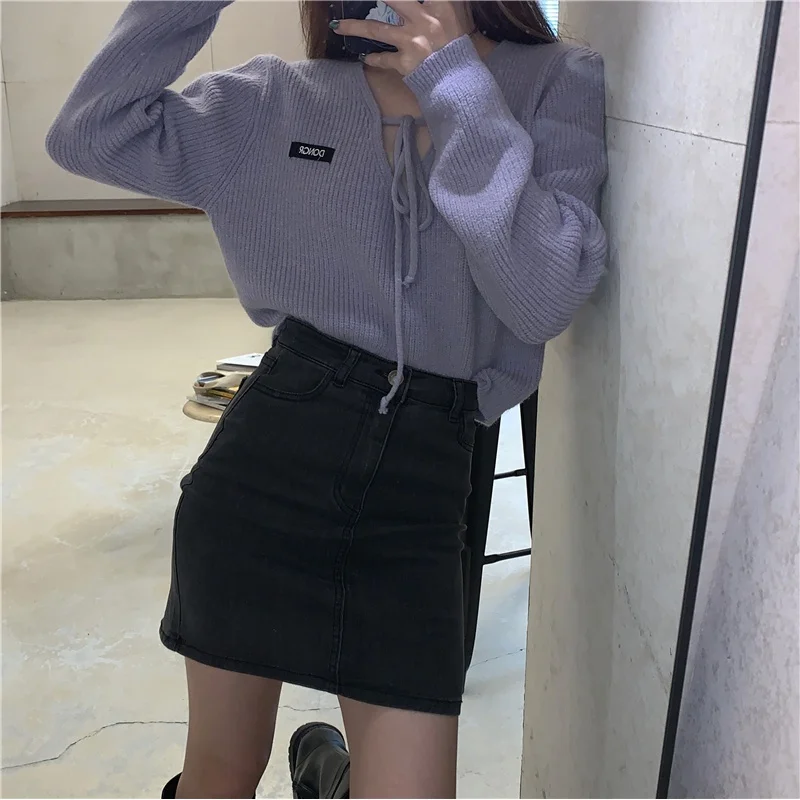 Трикотажная верхняя одежда свободный свитер в Корейском стиле весенний женский