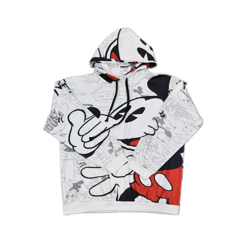 

Disney Spring and Autumn New Casual Brand Cartoon Sweatshirt Women Fashion Hip Hop Wind Loose Personality Hooded Jacket Female