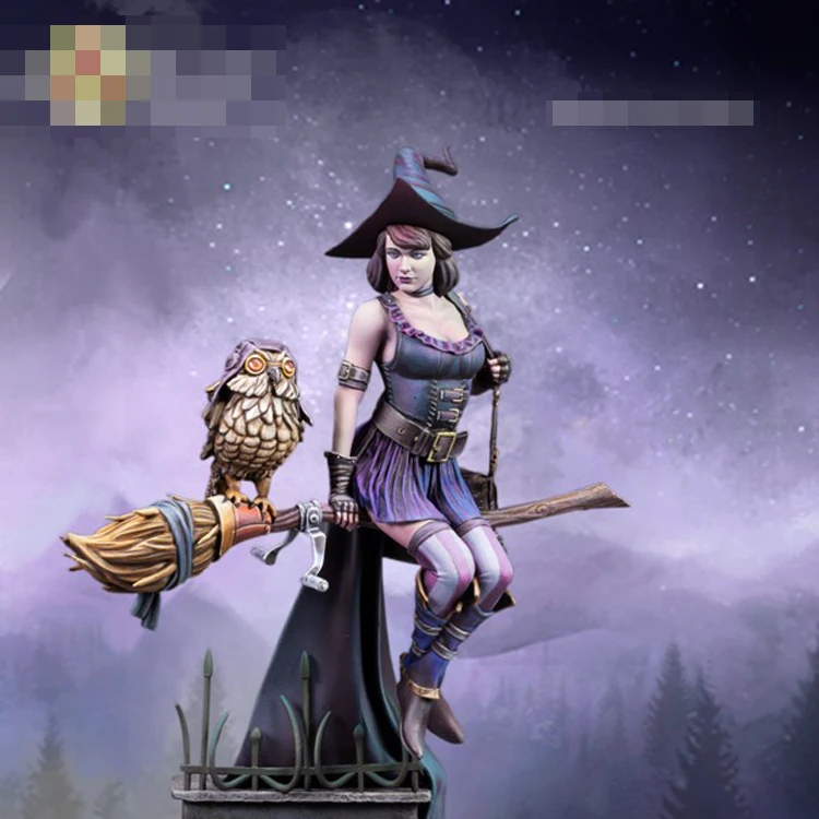 1/24 Хезер Кроули волшебная девушка фигурка модели из смолы GK Фантазийная тема