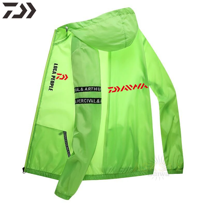 Летняя тонкая Солнцезащитная рыболовная одежда Daiwa Auti UV дышащая быстросохнущая
