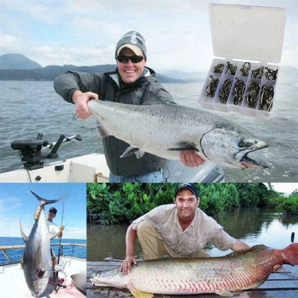 10 размеров рыболовные крючки воблеры приманки джиг колючие коробки х-сильные