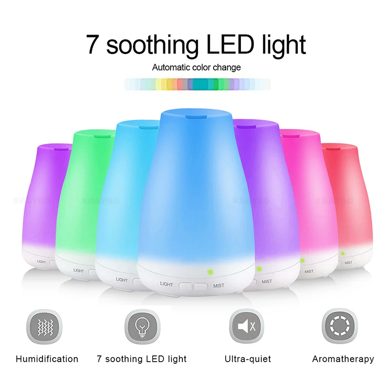 

120ml Electric Aroma Diffuser Air Humidifier Essential Oil Diffuser Aroma Lamp Aromatherapy Mist Maker