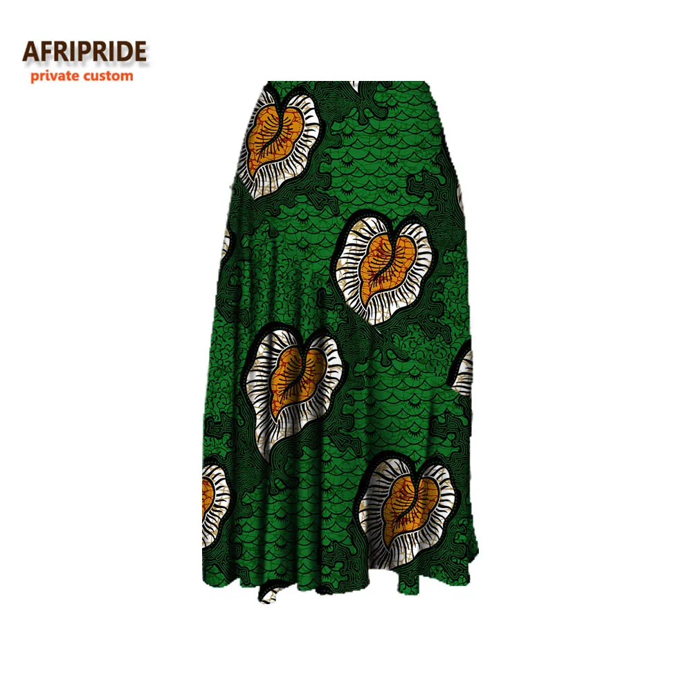 Весенняя Повседневная Женская юбка AFRIPRIDE, Женская юбка длиной до середины икры, хлопок, ручная работа, Африканский принт 722710
