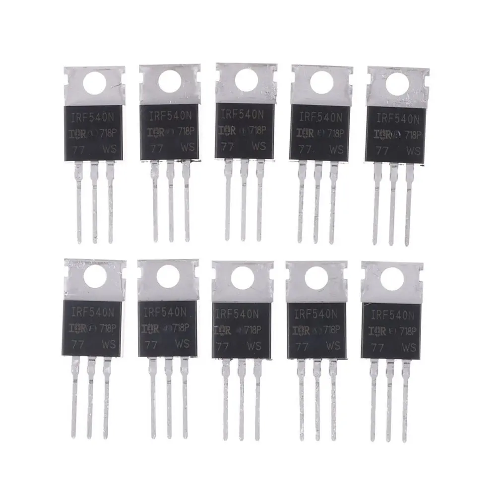 10 шт. IRF540N IRF540 TO-220 N-Channel 33A 100 в мощный MOSFET высокопроизводительный эффект трубка
