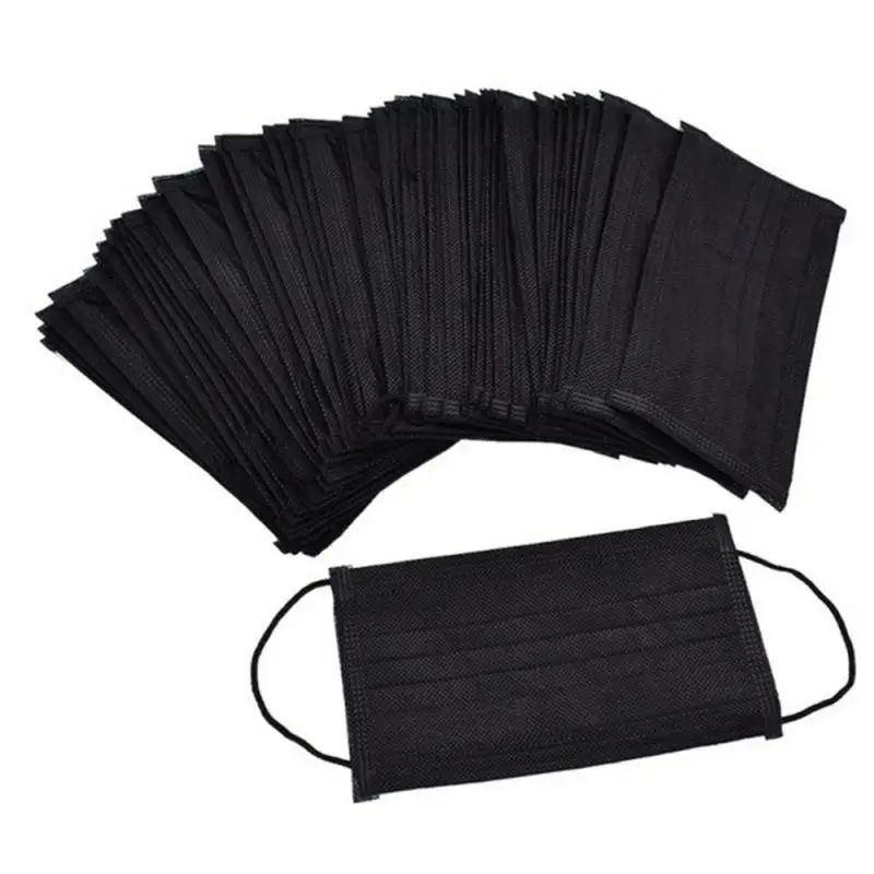 

50Pcs/100pcs Disposable Face Mouth Masks Mask Disposable Nonwove 3 Layer Ply Filter Mask Mouth Face Mask Filter Safe Breathable