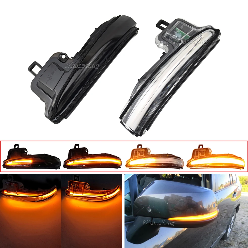 

For Toyota RAV4 XA50 Alphard Velltire Highlander Tacoma N300 2016-2019 LED Dynamic Rearview Mirror Turn Signal Indicator