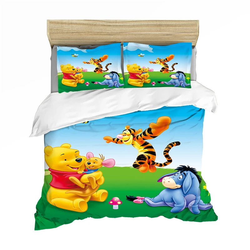 

Disney Winnie Comforter Bedding Set Duvet Cover Pillowcase Set Girls Bed Set King Size Bedding Set