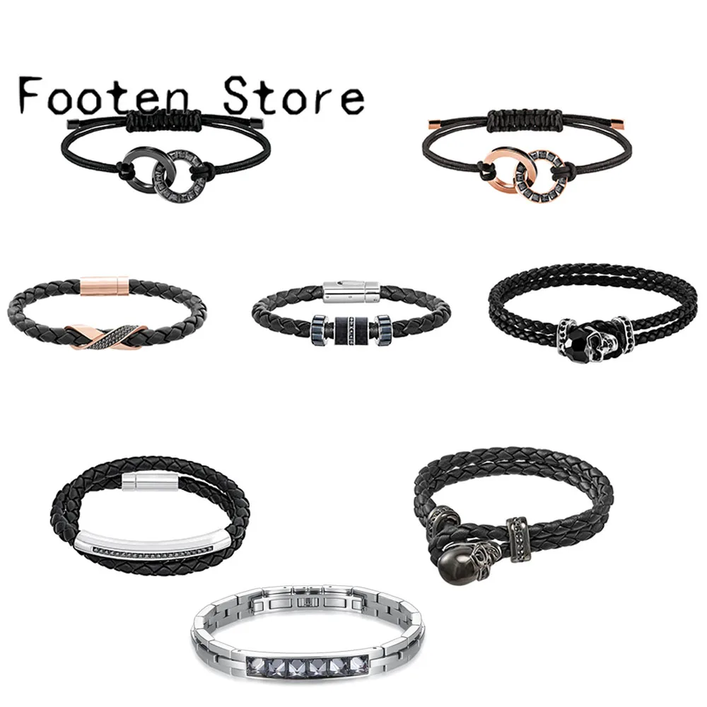 

SWA Fashion Ladies Jewelry Charm Exquisite ALTO Bracelet Cross Signature Diagonal FRAN Bracelet TADDEO Black Braided Bracelet