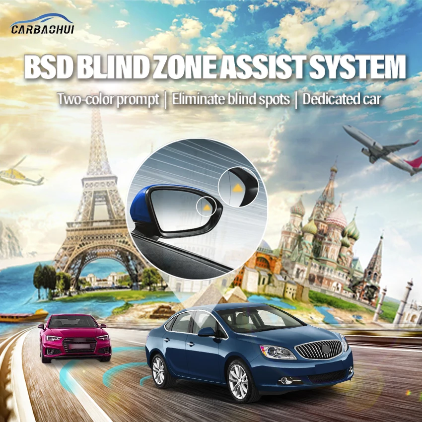 

Car BSD BSM BSA Blind Area Spot Warning Drive Mirror Rear Radar Microwave Detection System For Buick Verano 2015-2016