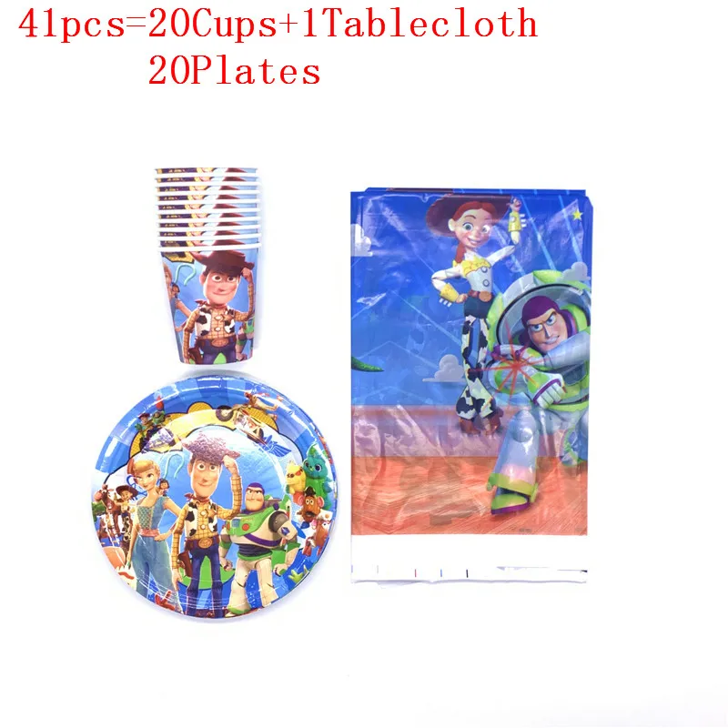 Набор посуды Вуди и Базз Lightyear комплект из тарелки чашки скатерти для девочек