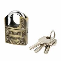 dorm garage door hardened closed shackle safety padlock lock 40mm width w 3 keys