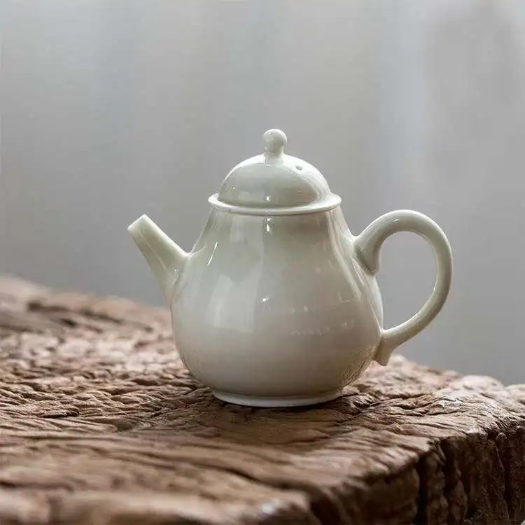 

Ceramic Whiteware Porcelain Household Set Hand Teapot Jade Porcelain Tea Pots Tea Set Siteel Traditional Chinese Tea Set