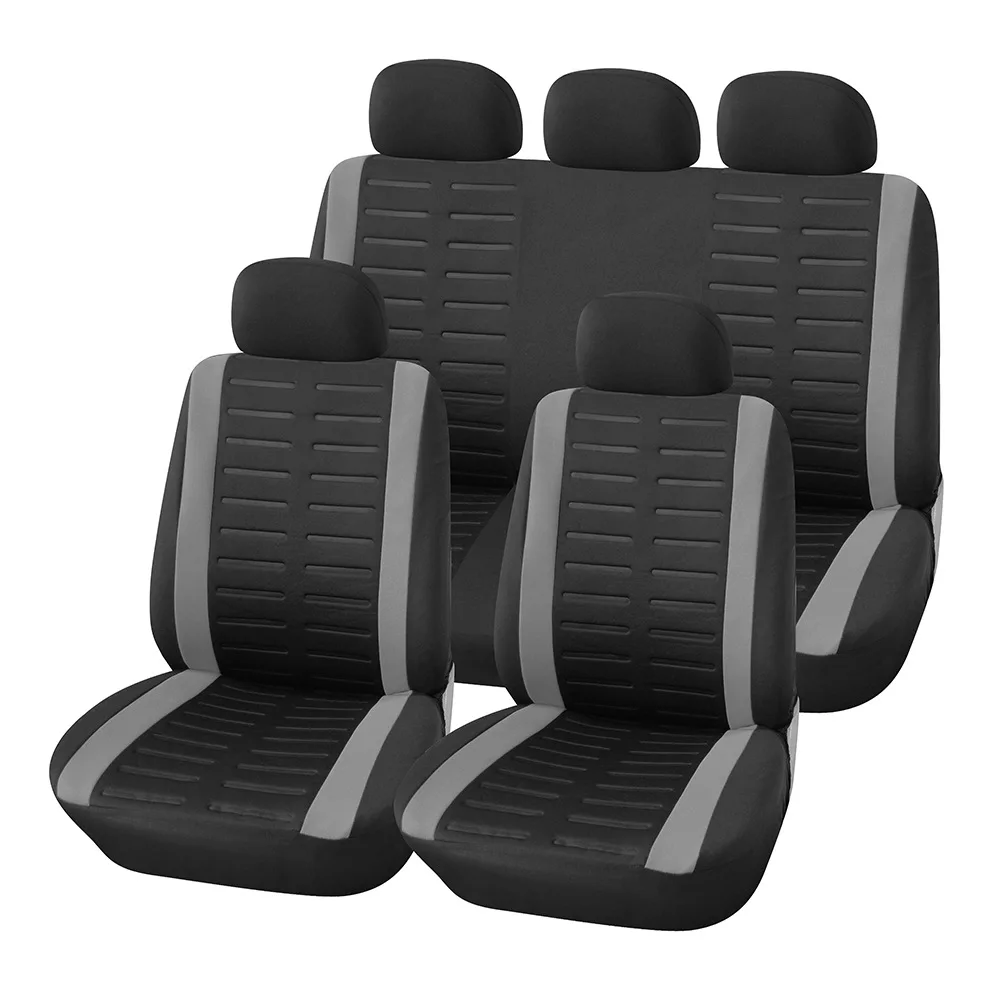 

Car Seat Cover Fits Most Car Truck SUV With 2mm Composite Sponge Polyester Cloth Car Seat Cover Set Car Accessories