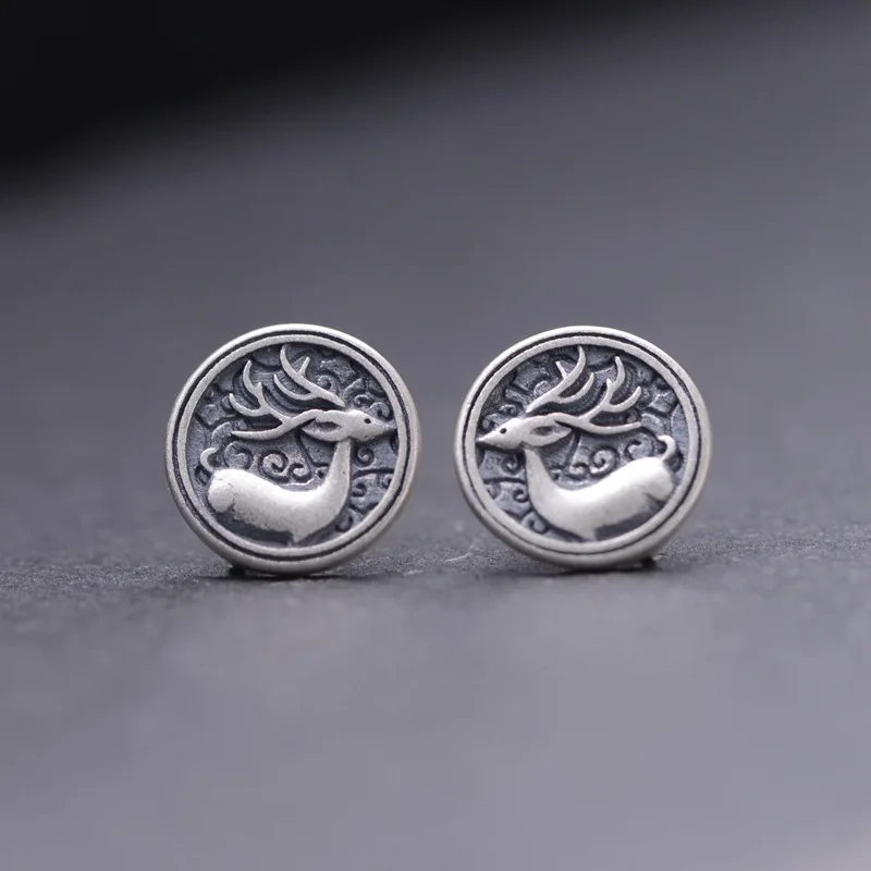 

Серьги-гвоздики женские из серебра 925 пробы, круглые