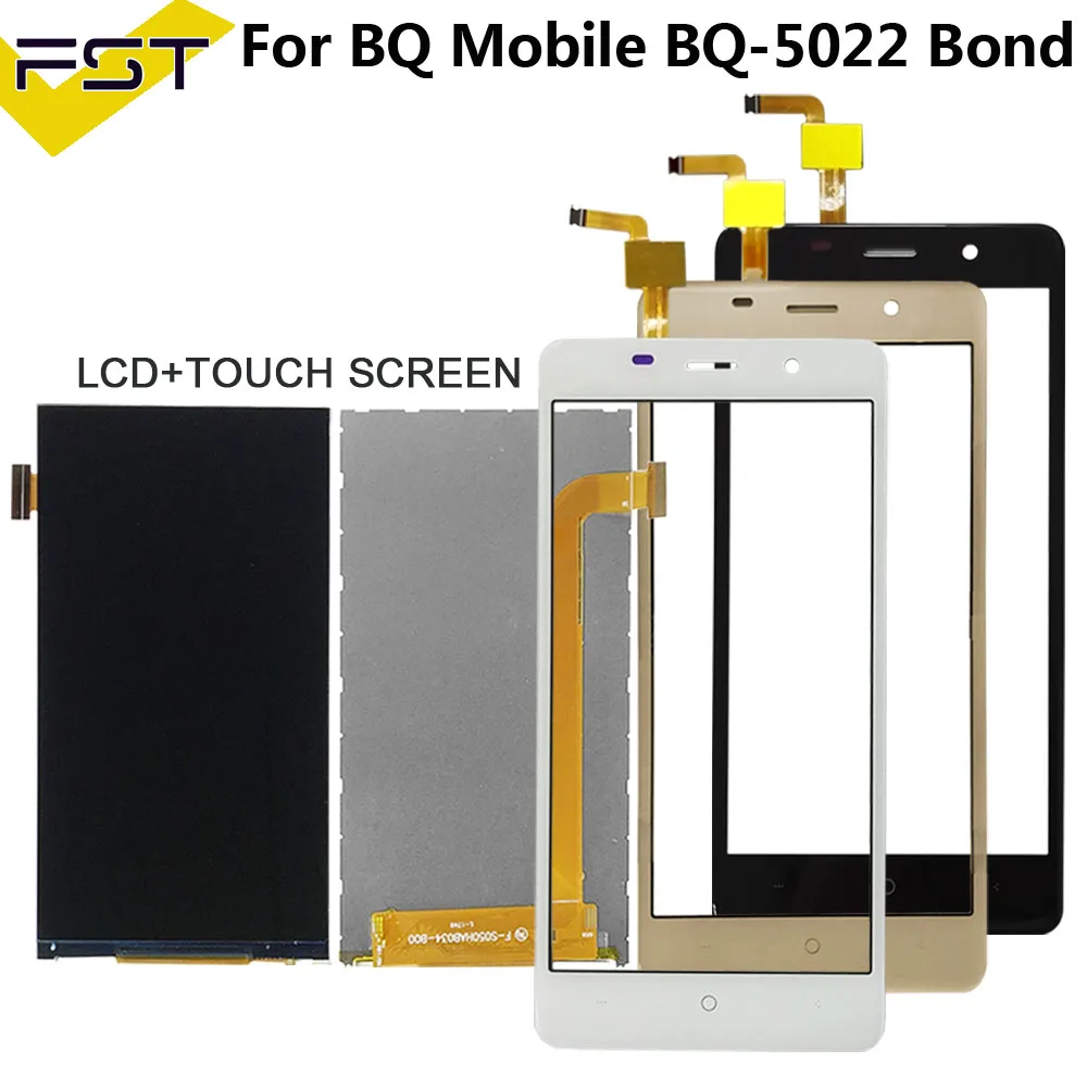 Для BQ BQS 5022 BQ-5022 Бонд ЖК-дисплей с сенсорным экраном дигитайзер Запчасти для телефонов для BQ S 5022 экран ЖК-дисплей+ Бесплатные инструменты
