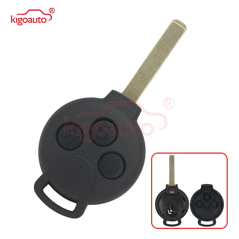 

Kigoauto Remote key replace case shell for Mercedes Smart Fortwo 3 button