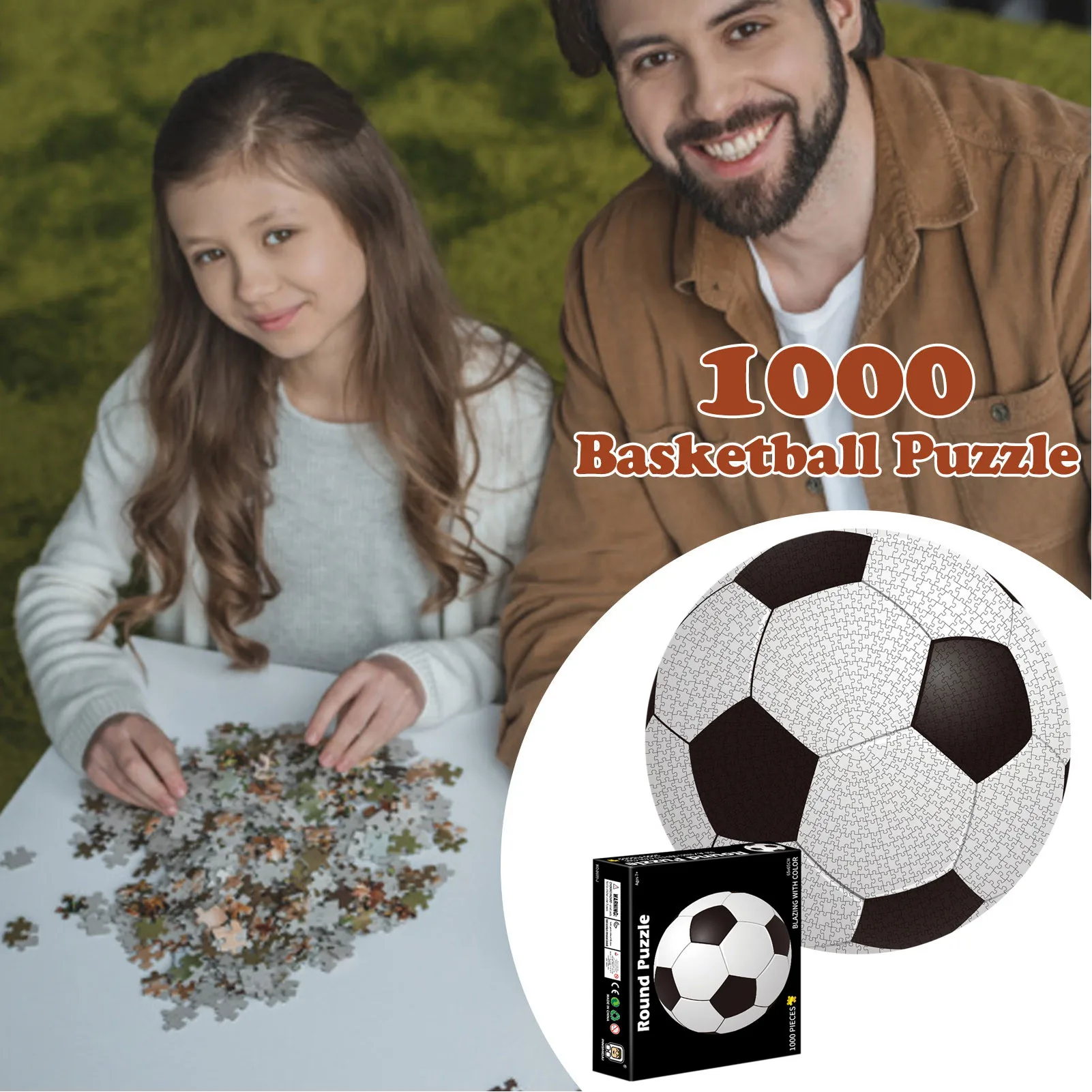 1000 шт. Детский круглый пазл|Пазлы| |