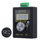 Перезаряжаемый аналоговый генератор сигналов 0-5 в 0-10 в 4-20 мА, карманный аккумулятор, регулируемый симулятор напряжения и тока калибрур