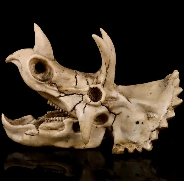 Смола Тираннозавр &quotскелетная&quot керамическая фигурка Скульптура динозавр