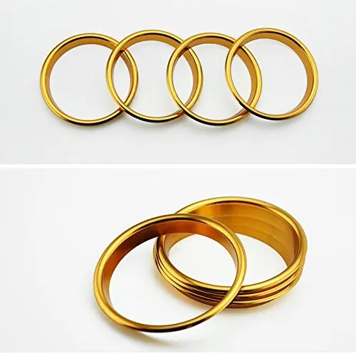 

Gold Front Dashboard Console Air Outlet Vent Cover Ring For Audi A3 8V 2014-2015