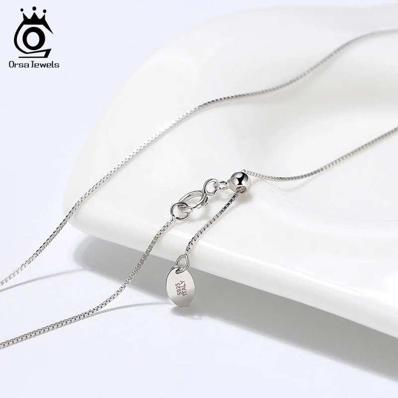 Оригинальная Регулируемая Серебряная Женская цепочка ORSA JEWELS итальянская